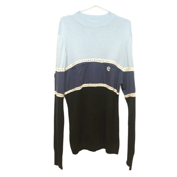Colorblock Sweater Dress Oversized 